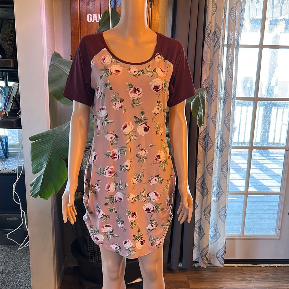 Floral Raglan Sleeve Dress